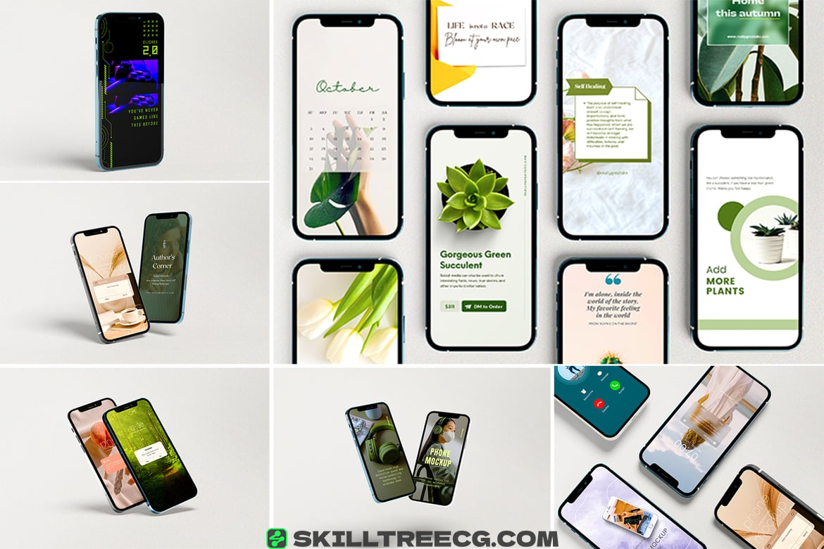 iPhone 12 Pro Mockups（353877）-技能树
